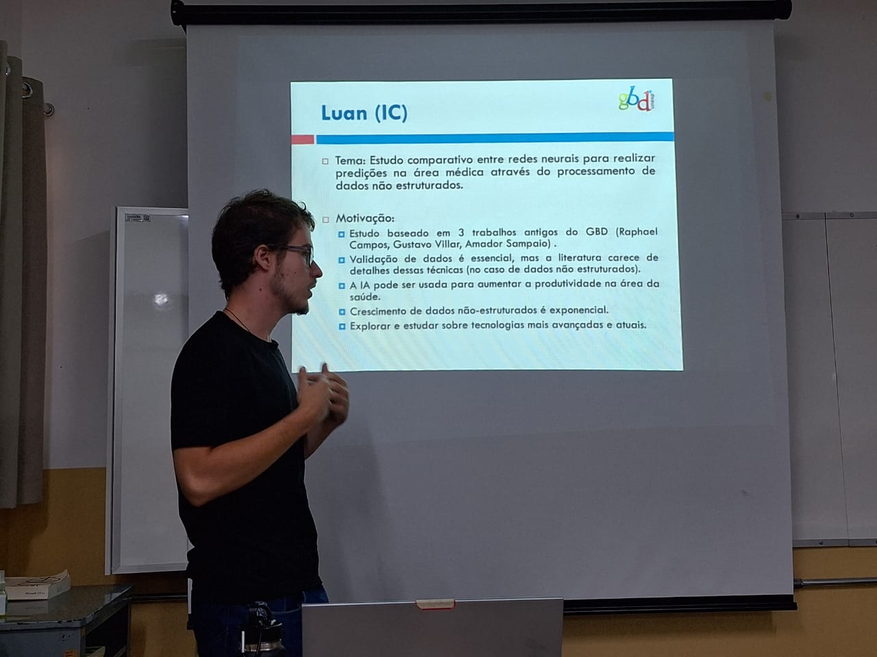 Foto 2 da notícia de título: Orientandos de TCC, IC e Mestrado se reunem com Prof. Dr Carlos Roberto Valêncio, no portal do Grupo de Banco de Dados (GBD) - UNESP/IBILCE - São José do Rio Preto